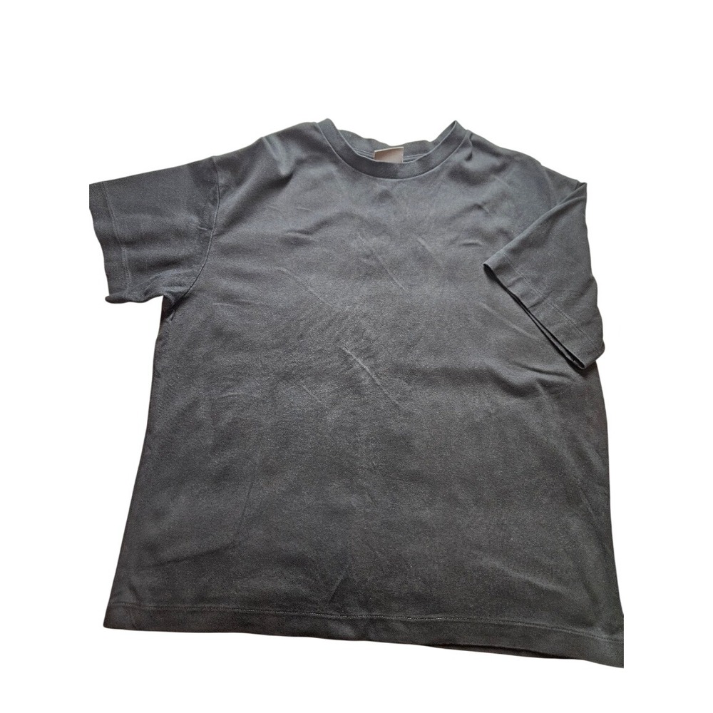 HM Mens Loose Fit Cotton T-Shirt Black Charcoal Gray Short Sleeve L 1232194 9